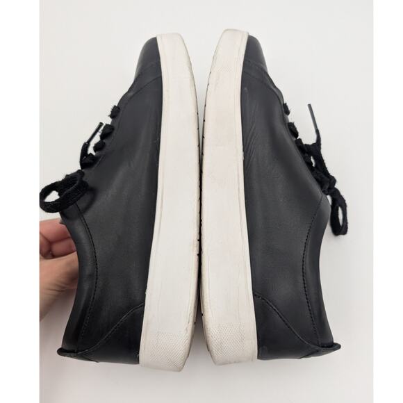 Fit Flop Rally Leather Sneaker Shoes Women's X22-001 Black/White Size US8 EU39 - Picture 7 of 13